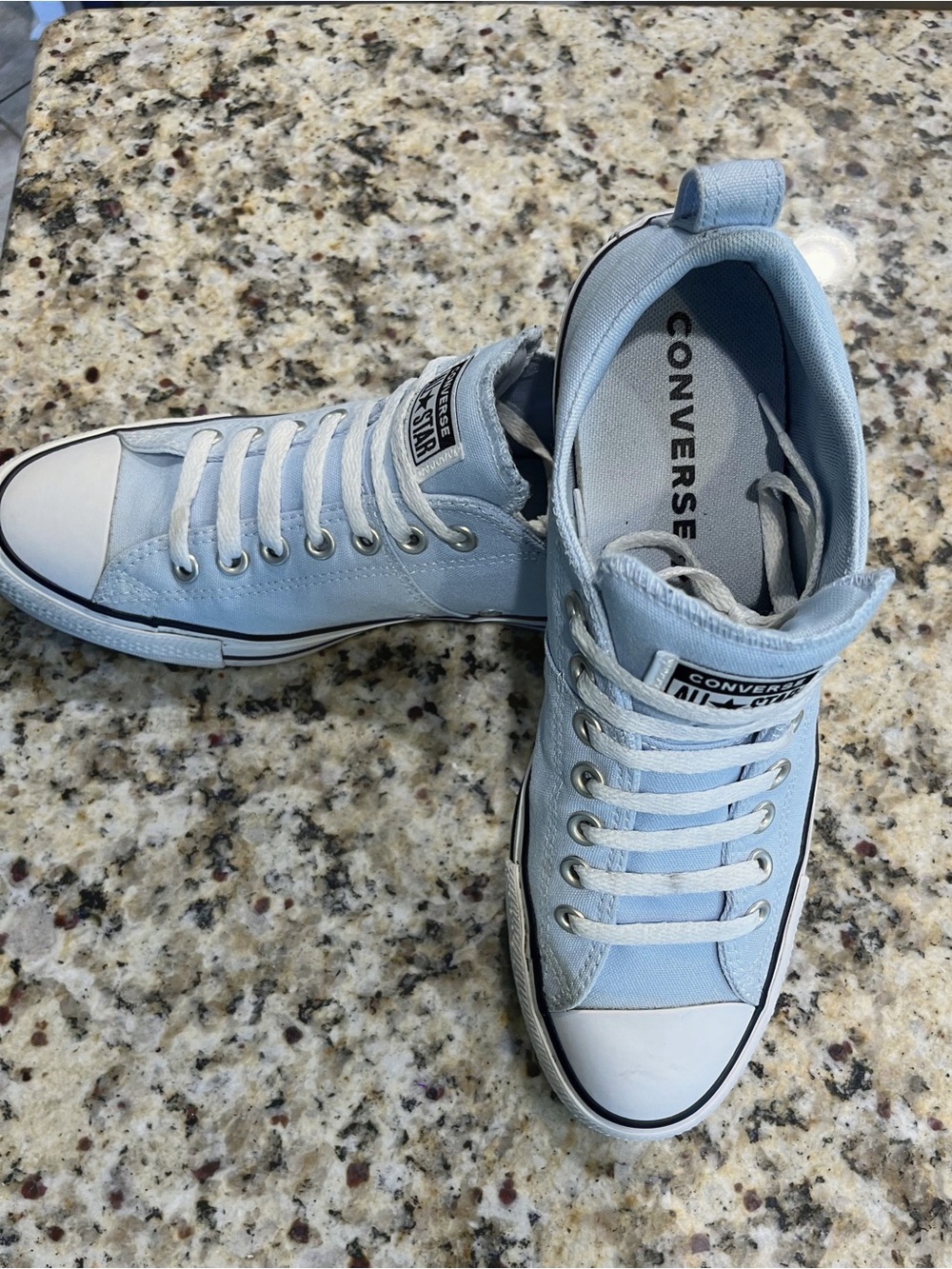 Converse All-Star Light Blue Low Top Canvas Sneakers Men’s 9 Women’s 11 - Picture 2 of 13